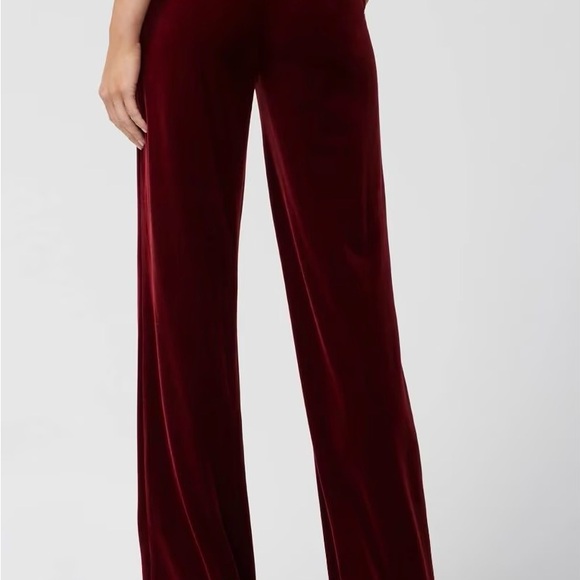 WHBM Luna Wide Leg Velvet Trousers size 10 - Picture 3 of 4